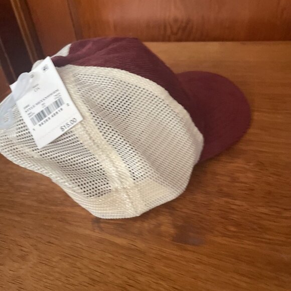 Joshua Tree Corduroy Trucker Hat - Maroon Red NWT Adjustable - Picture 6 of 8